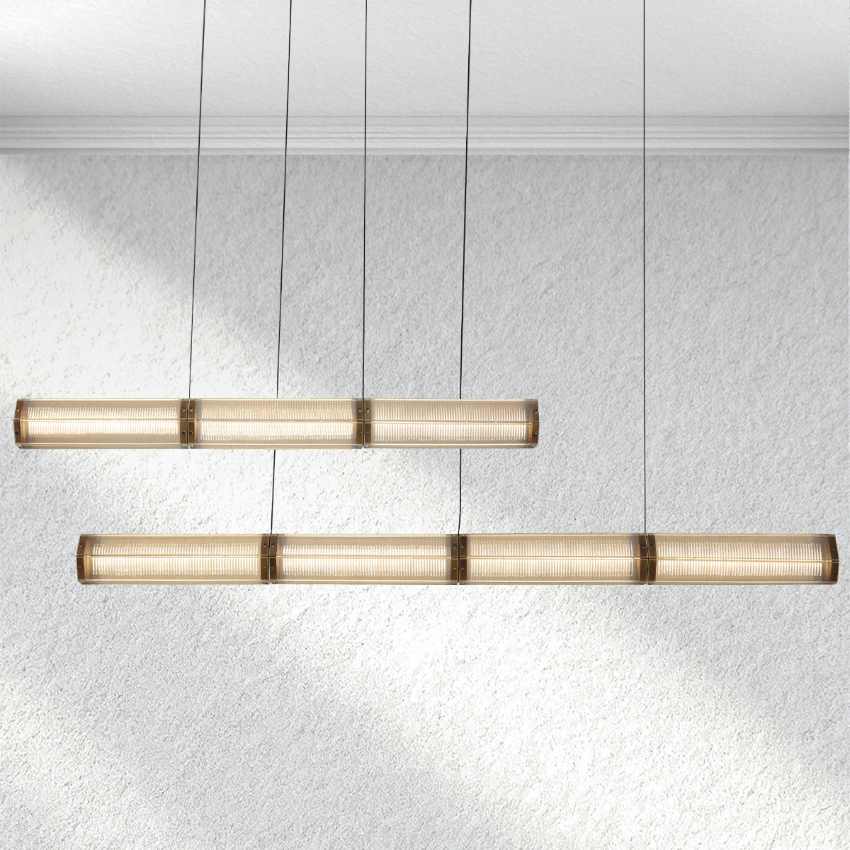 Swaroevan Sunleaf Linear Chandelier