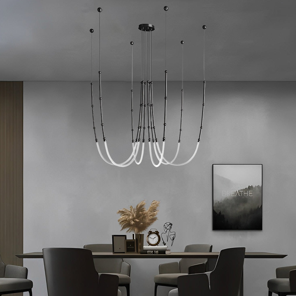 Articulated Line Pendant, Black
