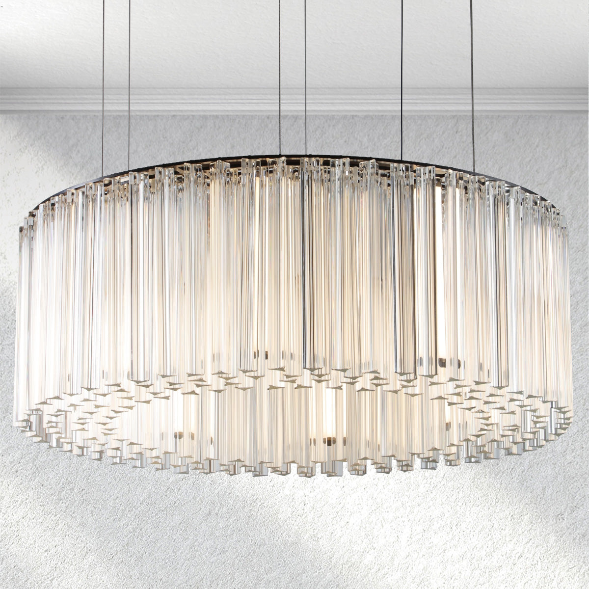 Swaroevan Rainfall Round Chandelier